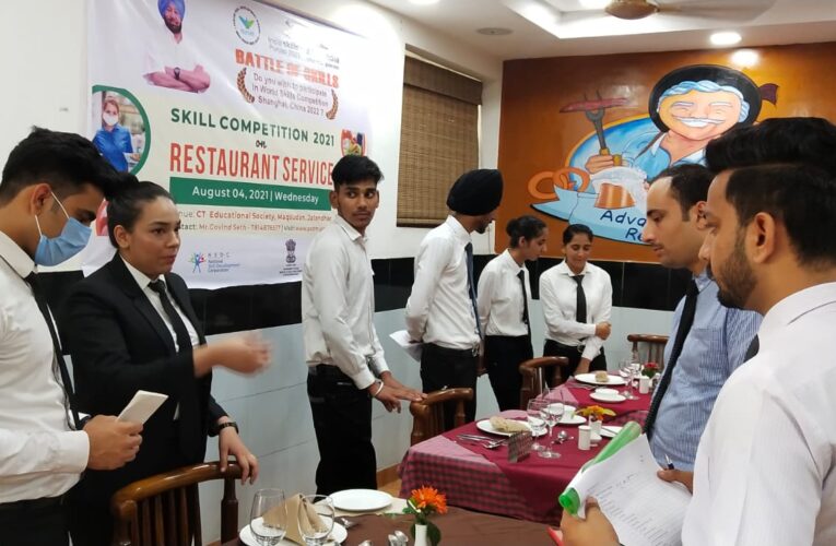 CT Educational Society hosts State Level Skill Competition 2021 on Restaurant Service
